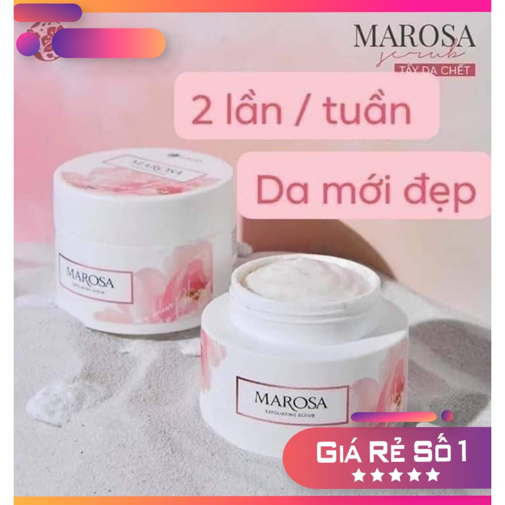 Tẩy da chết MAROSA  dạng kem giúp sạch sâu, mềm da, tái tạo da mới, hàng chính hãng