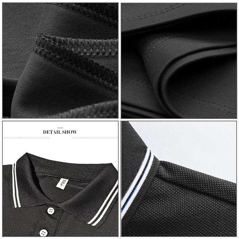 Áo thun AOKANG cổ sơ mi ngắn tay thời trang hè phong cách công sở thoải mái cho nam