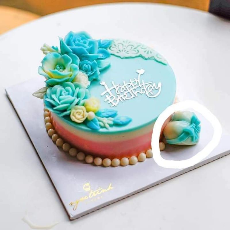 Khuôn silicon tim in hình các loại (hoa cúc, hoa hồng , chữ love, nơ)