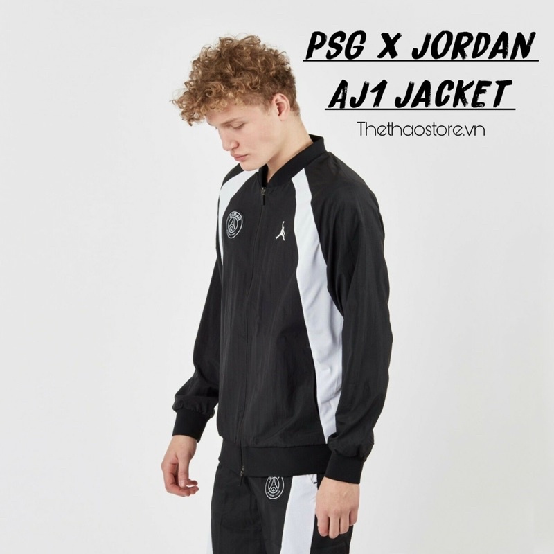 Áo Khoác Bomber Thể Thao Nam NK PSG x Jordan AJ1 Jacket