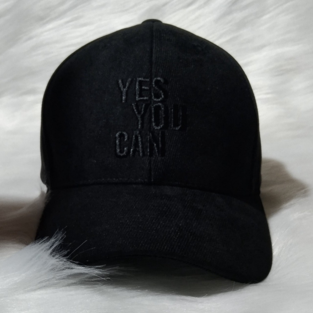 Mũ lưỡi trai, nón kết cao cấp nam nữ đẹp thêu chữ Yes you can phong cách Ulzzang unisex mã số K01