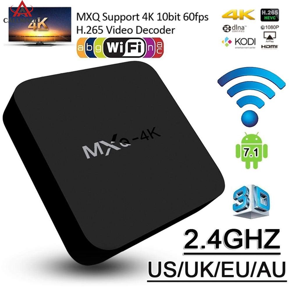 TV box MXQ 4K TV BOX Android 7.1 1GB+8G 2.4G WiFi HD chất lượng cao kèm phụ kiện