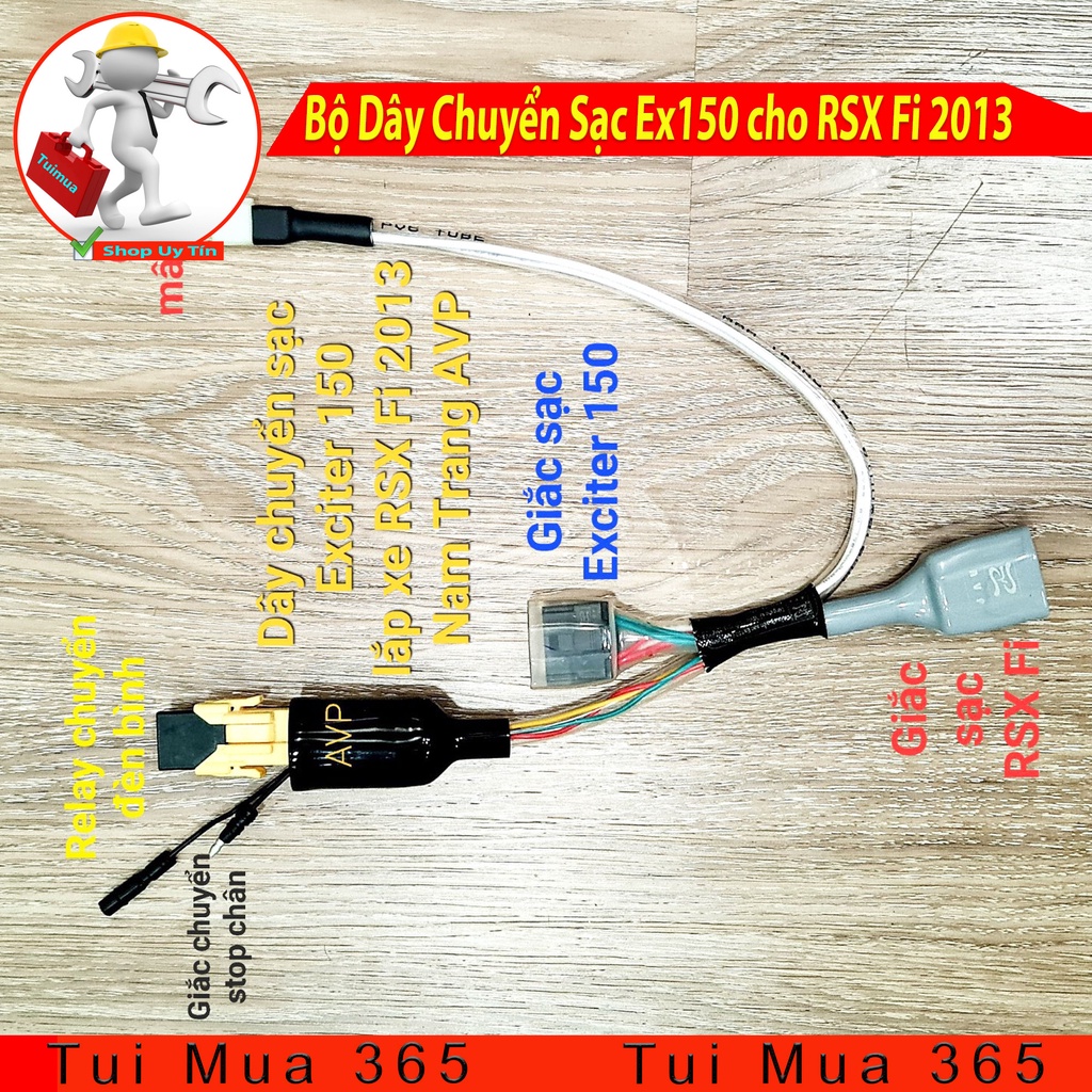 Bộ dây chuyển sạc Exciter 150 cho Honda RSX Fi