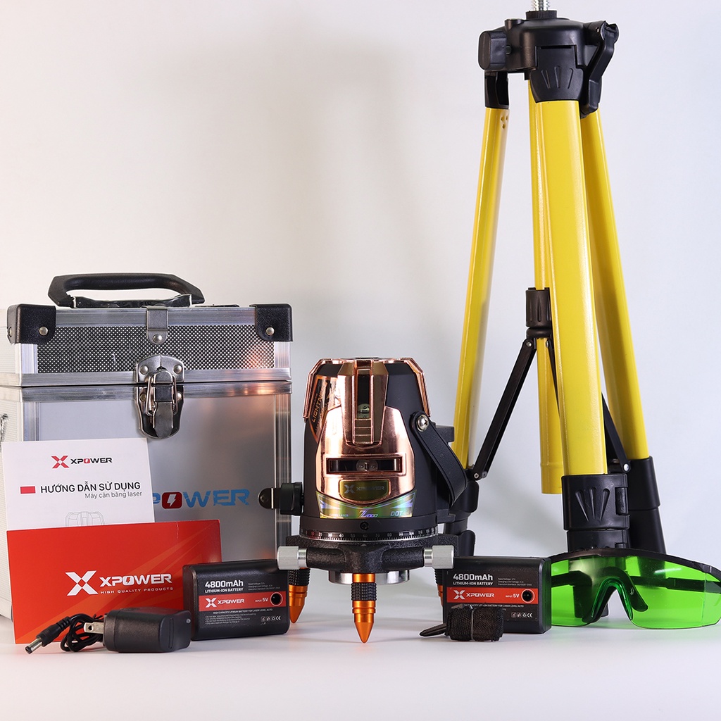 Máy cân bằng laser XPOWER Z1000 5 tia xanh