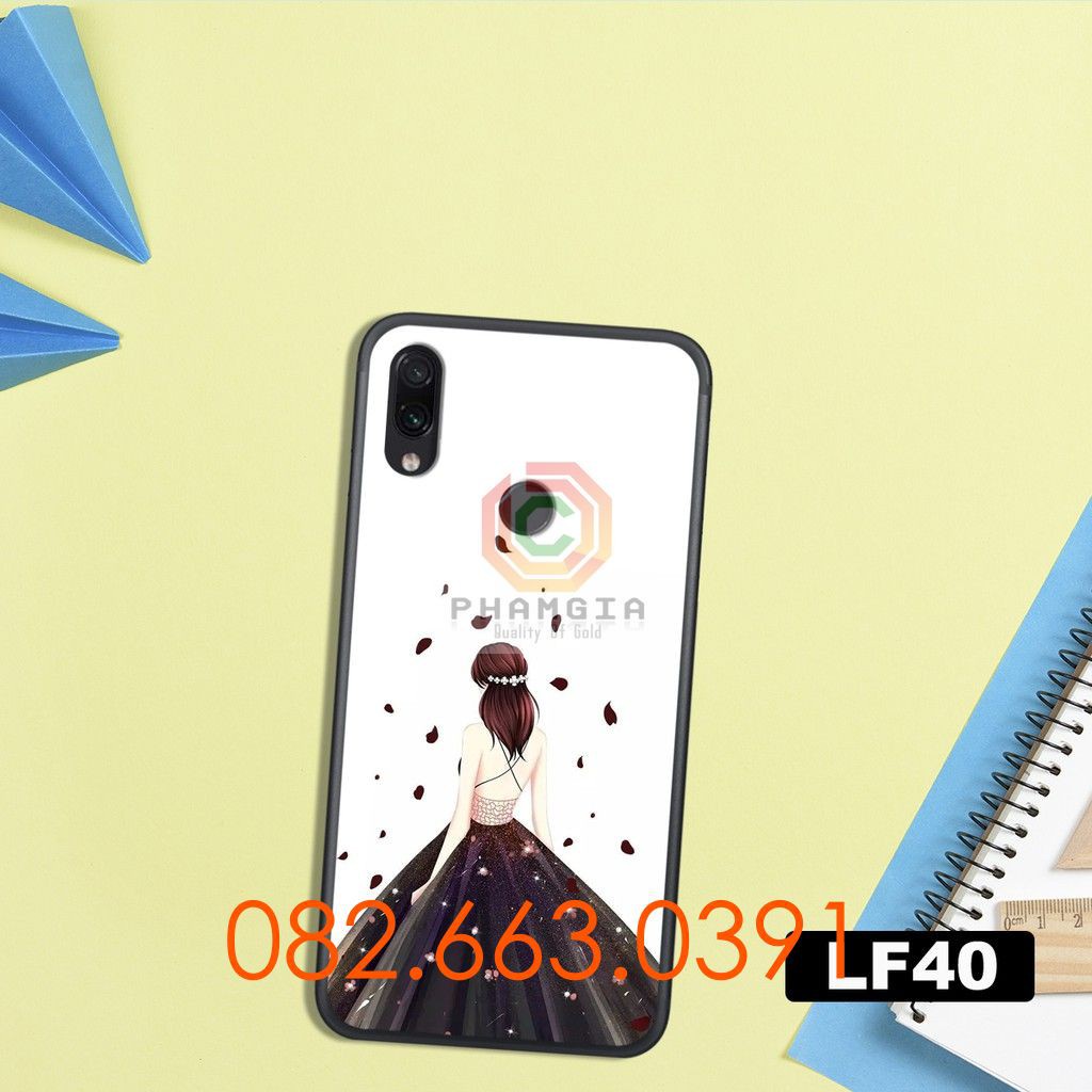 Ốp lưng ép kinh Xiaomi redmi 7/ Redmi 7A in hình cô gái