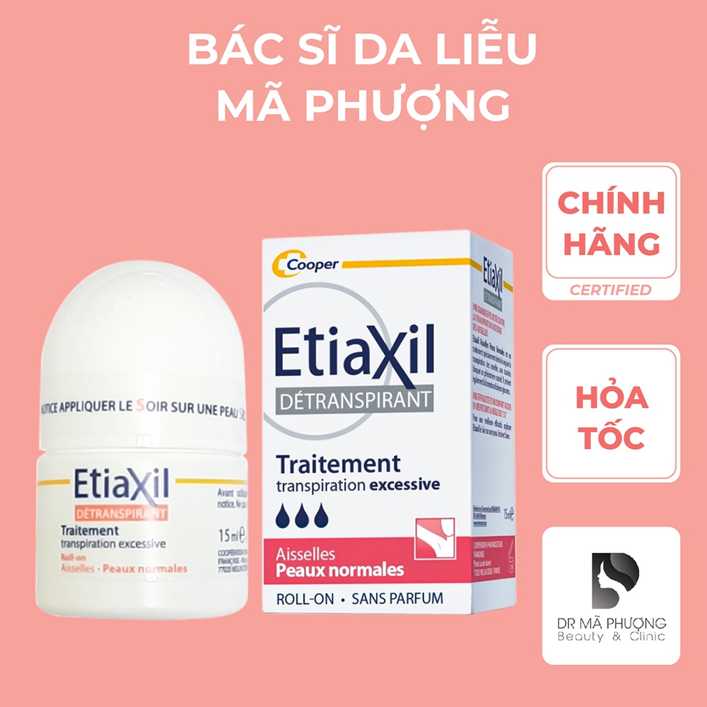 Lăn Khử Mùi Etiaxil 15ml, Ngăn Mồ Hôi Hiệu Quả - Hàng Chính Hãng - Dược Mỹ Phẩm Bác Sĩ Mã Phượng