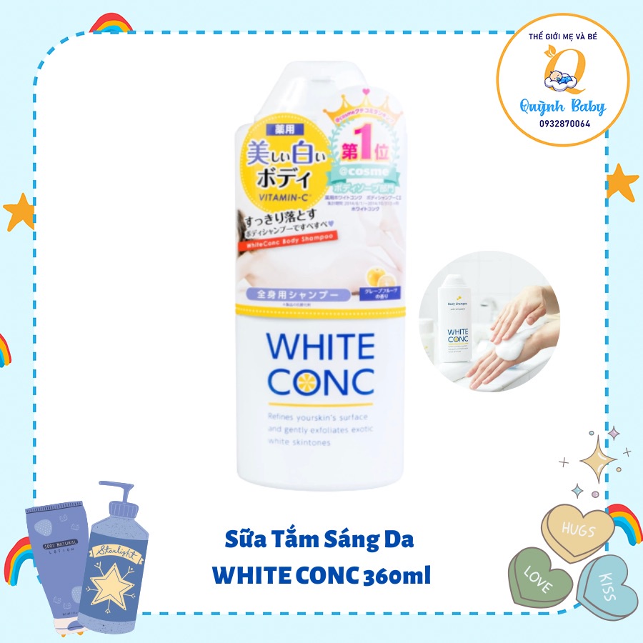 Sữa tắm trắng da White Conc 360ml