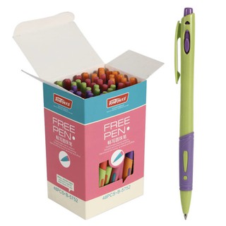 Bút bi Tenfon nét 0.7 thân nhiều màu Free-Pen