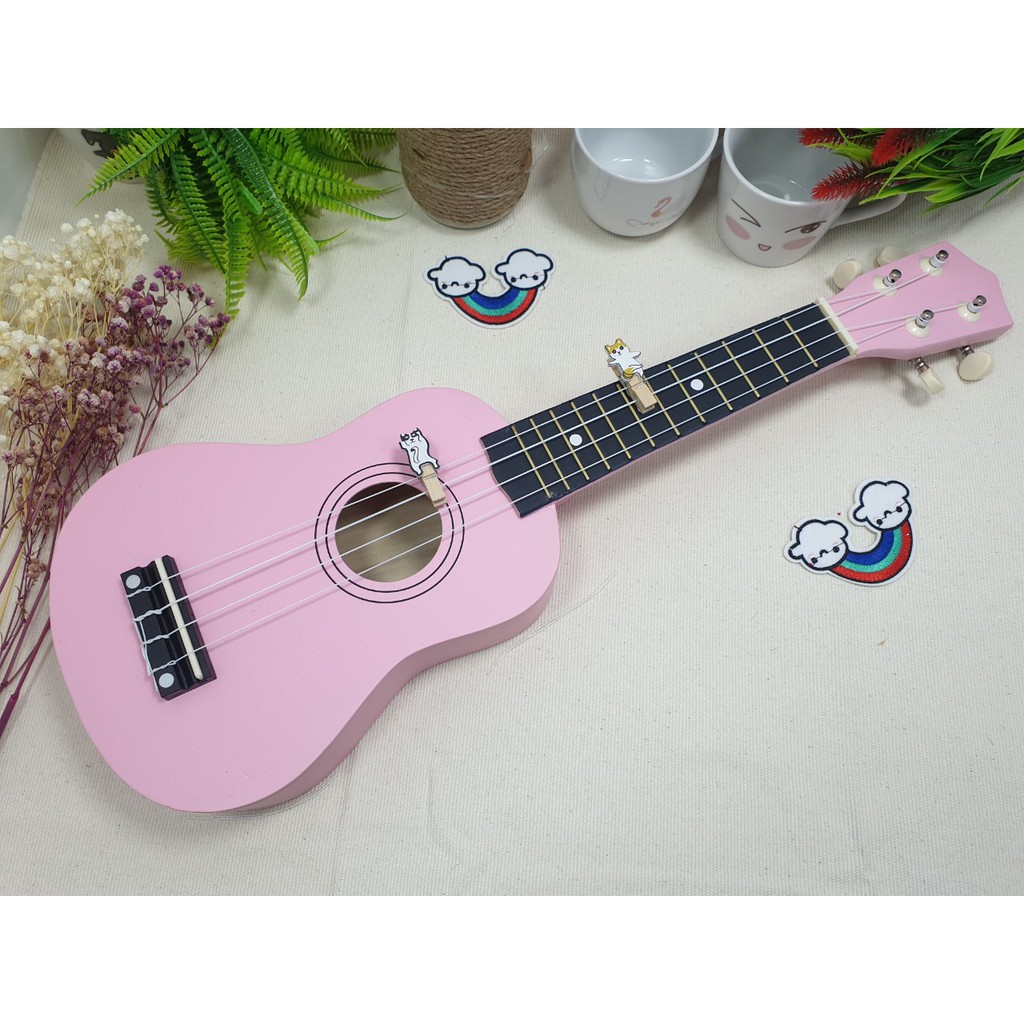 Đàn Ukulele Full Gỗ Sơn Màu Andrew M2C-T05 Soprano Cần Gỗ- tặng full phụ kiện