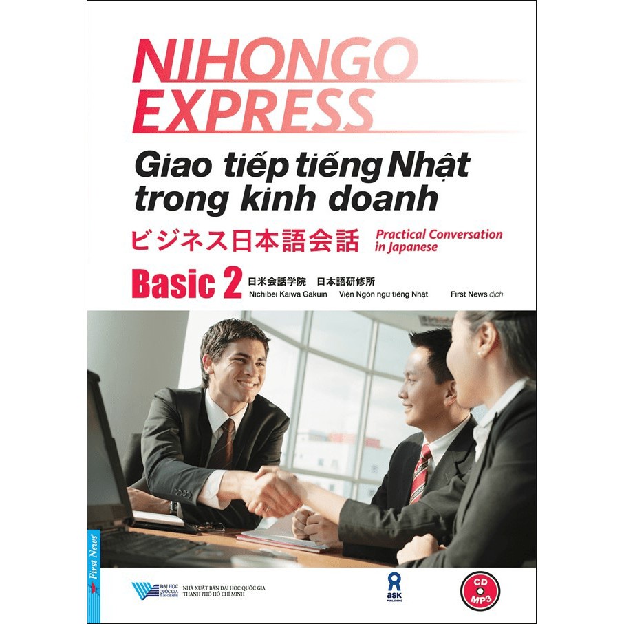 Sách - Giao tiếp tiếng Nhật trong kinh doanh Basic 2 - First News Tặng Kèm Bookmark