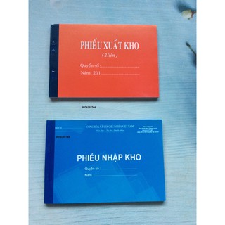 Phiếu xuất kho, phiếu nhập kho 2 Liên A5 100 Tờ/ Quyển