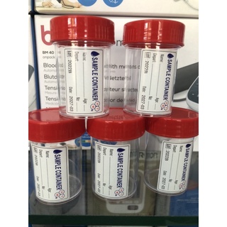 ❤️ lọ đựng mẫu bệnh phẩm lưu mẫu có nắp màu đỏ 55ml lọ đựng phân lọ ly đựng nước tiểu lọ đựng mẫu có nắp 55ml