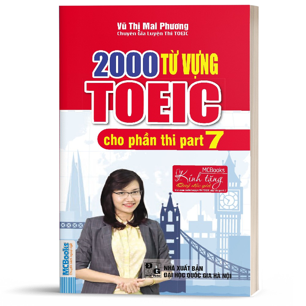 Sách - 2000 từ vựng TOEIC cho phần thi part 7 ( cô mai phương)