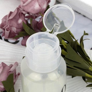 Bình Đựng Aceton 200ml – Chai Nhấn Lấy Nước Rửa Móng Tiện Lợi
