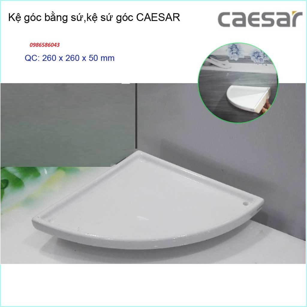 Kệ sứ phòng tắm, kệ sứ góc Caesar- đơn giản đẹp sang trọng