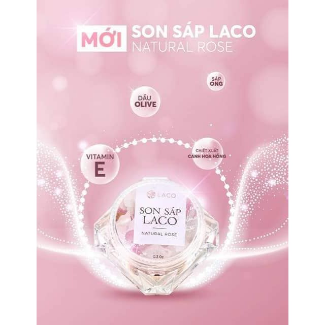 Son sáp dưỡng môi LACO, giúp môi hồng hào, mềm, chống khô môi. | BigBuy360 - bigbuy360.vn