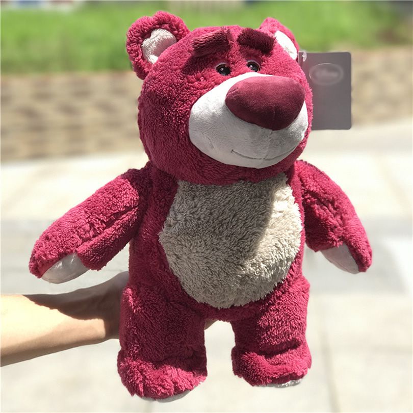 Toy Story 27cm/38cm/60cm Lotso Strawberry Bear Soft Plush Toy Props Stuffed Doll Kids Gift