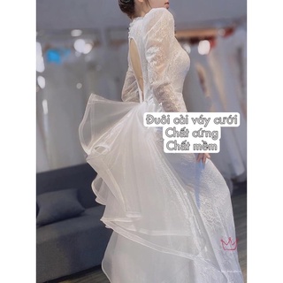 Đuôi cài váy cưới