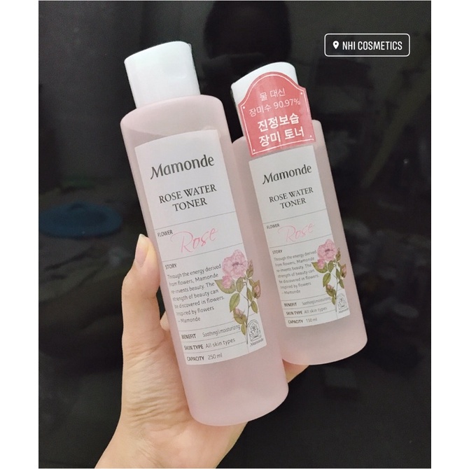 TONER MAMONDE HOA HỒNG ROSE WATER TONER