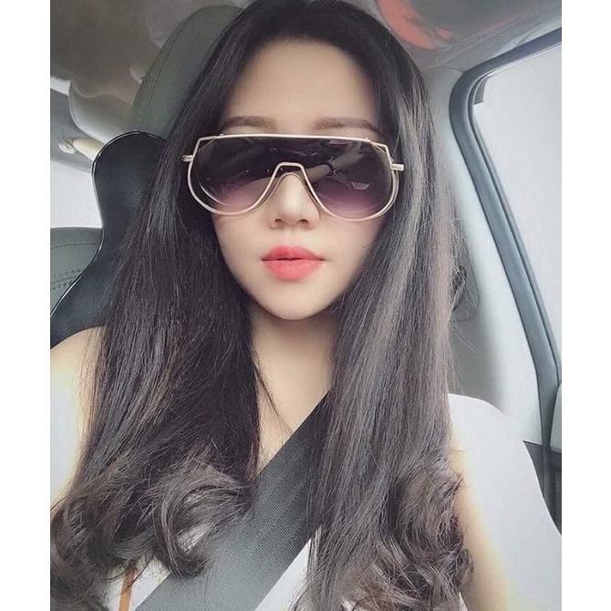 Kính Râm Nam Nữ Bản To Kim Loại Sang Chảnh - AFIX