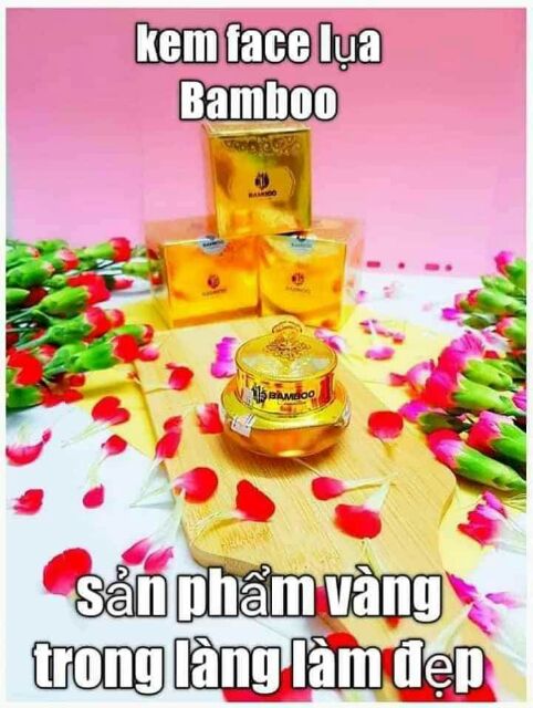 Kem Face lụa bamboo trắng da chống nắng