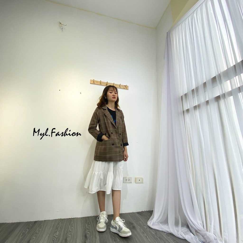 Áo khoác vest blazer trơn phong cách Hàn Quốc myl.fashion | BigBuy360 - bigbuy360.vn