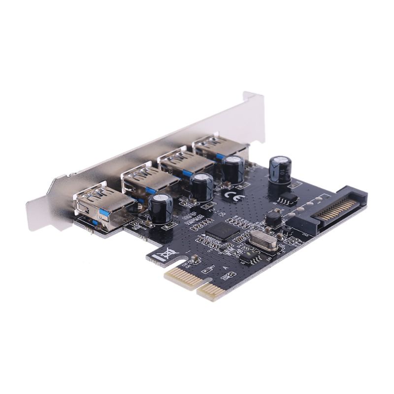 Thẻ Mở Rộng 4 Cổng USB 3 0 PCI-E Cho Express PCIe USB 3 0 Hub 4 Cổng USB3 0