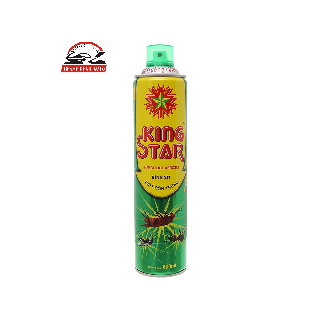 [Hàng Auth - Chọn màu] Bình xịt diệt muỗi, gián, kiến KingStar 600ml hương chanh dịu nhẹ