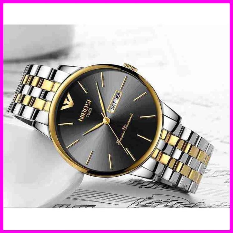 [Hàng xịn] [SIÊU GIẢM GIÁ] ĐỒNG HỒ NAM NIBOSI SIÊU MỎNG DÂY VỎ INOX NGUYÊN KHỐI HÀNG HÃNG FULL BOX | BigBuy360 - bigbuy360.vn