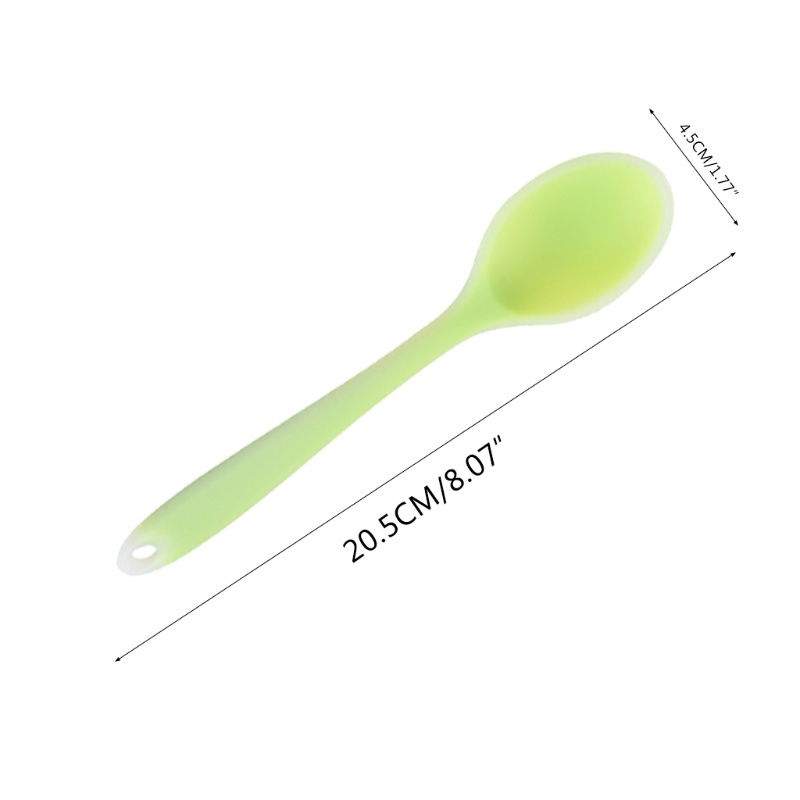 Muỗng silicon nhiều màu tùy chọn chống dính chịu nhiệt cao