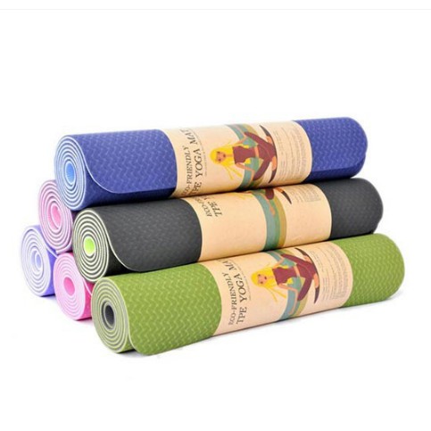 THẢM TẬP YOGA TPE 2 LỚP DÀY 6MM