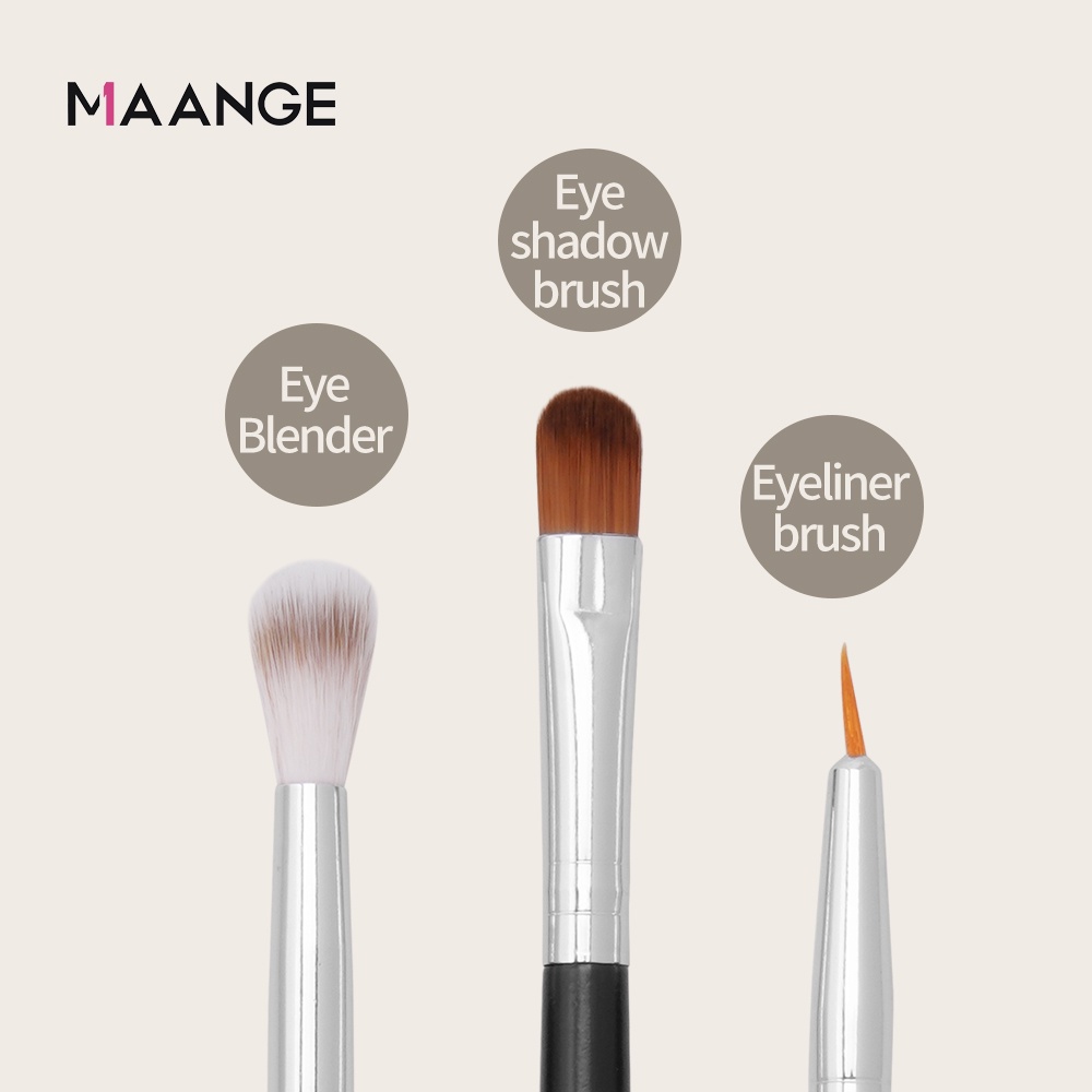 Set 3 cọ trang điểm mắt MAGEFY chất liệu chất lượng cao
