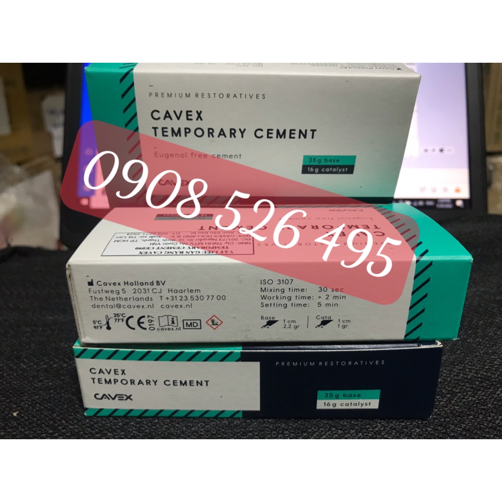 Gắn tạm mão răng sứ  Cavex