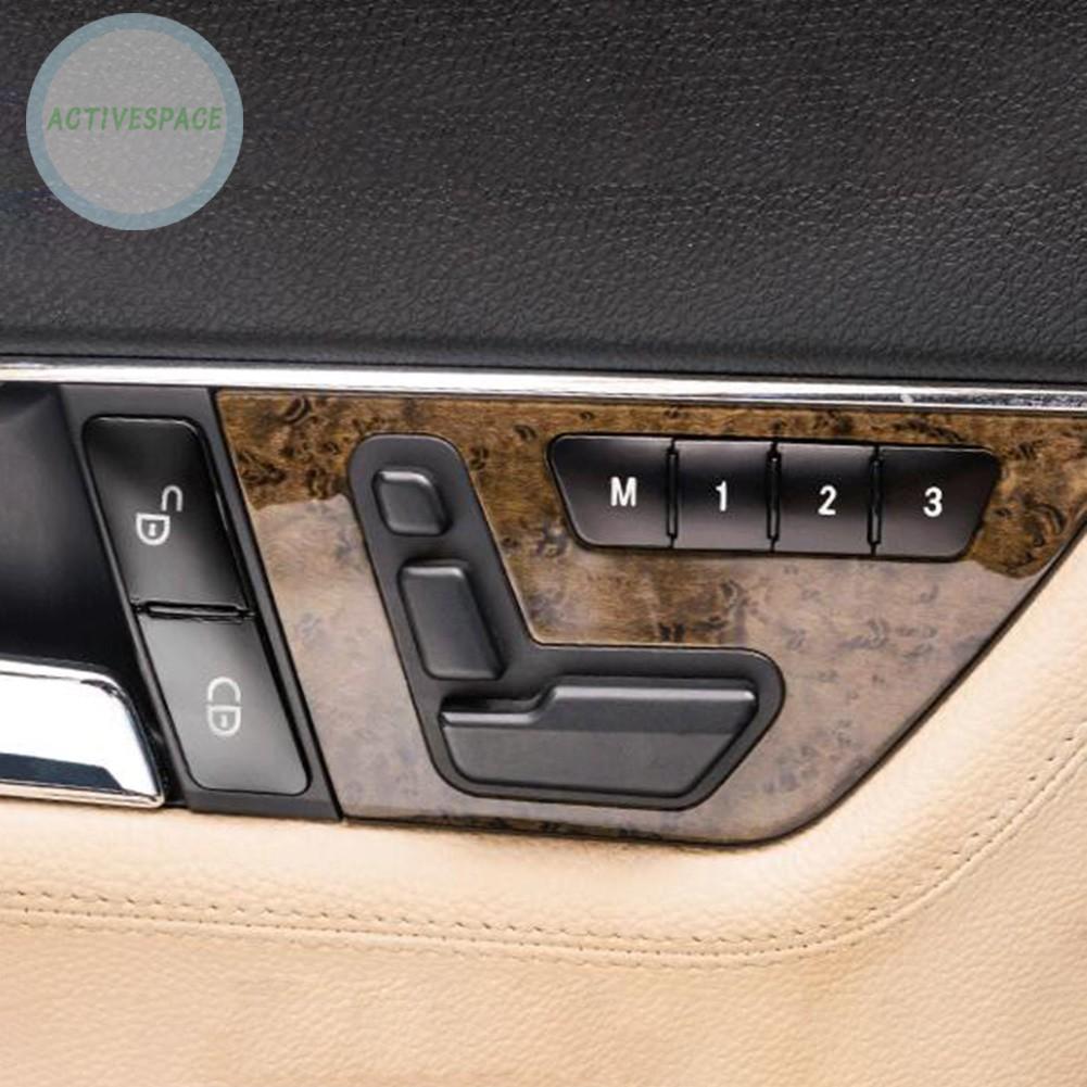 4 Viền dán nút khóa cửa xe ô tô Mercedes Benz Class W204 W212