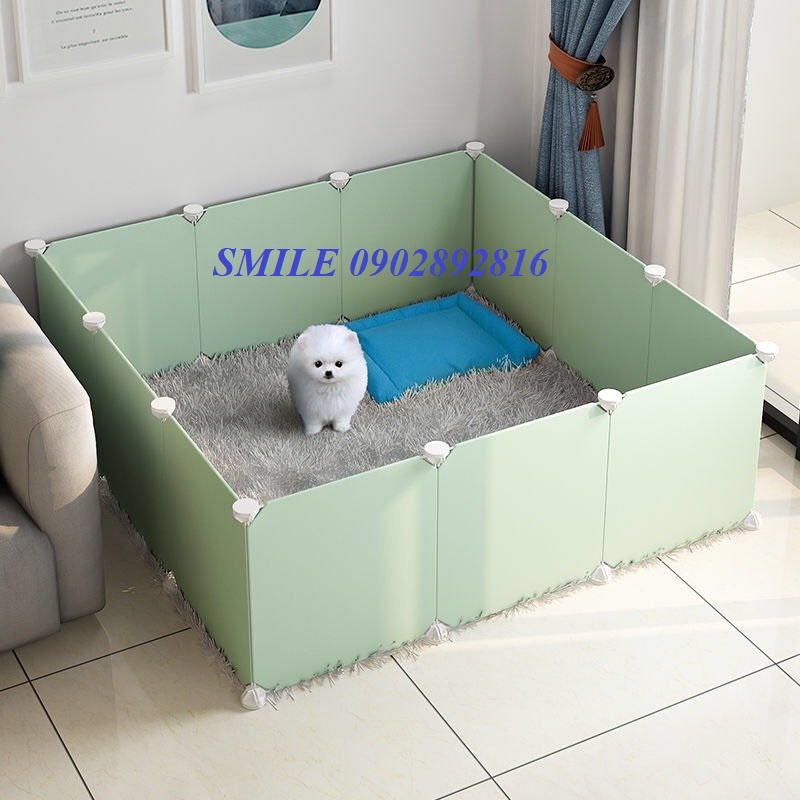 (COMBO) CHUỒNG QUÂY CHO THÚ CƯNG MÀU XANH VÀ HỒNG TẶNG KÈM CHỐT