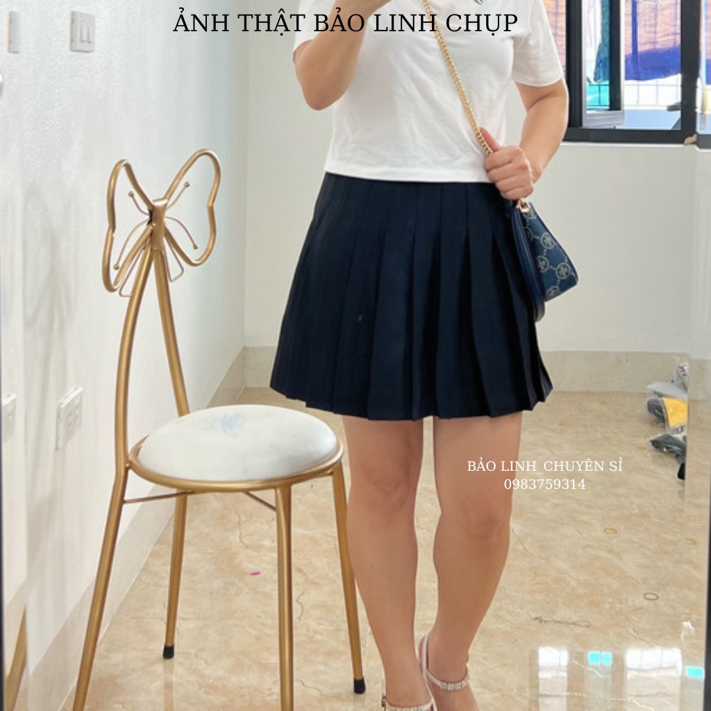 Chân Váy Xếp Ly Tennis Bigsize Bảo Linh Dáng Xòe Ngắn Có Quần Chống Lộ