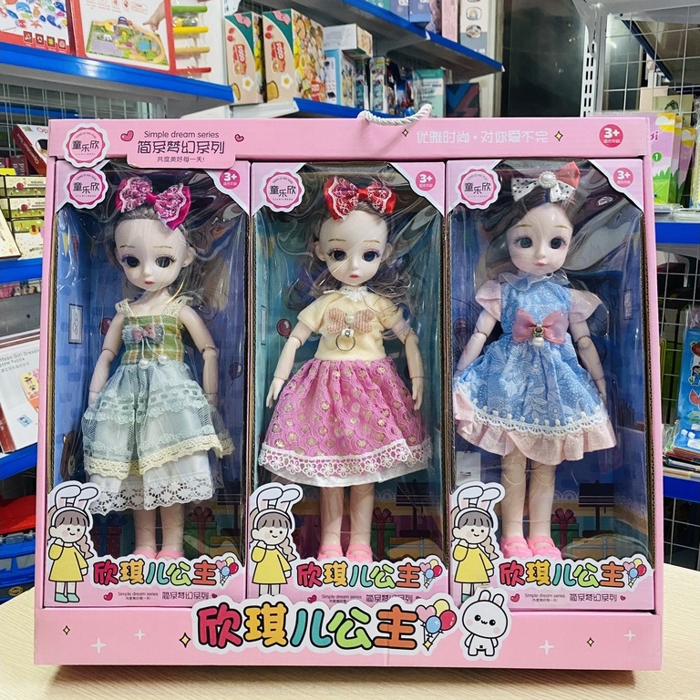 [ Ảnh Thật ] Sét 3 Công chúa Buki Có Đèn Hộp quà tặng cho bé gái