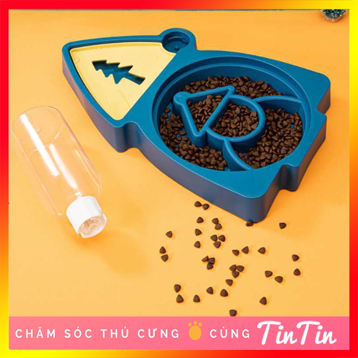 Bát Ăn Cho Chó Mèo Hình Tuần Lộc Cây Thông Giáng Sinh  #Tintin Pet Store