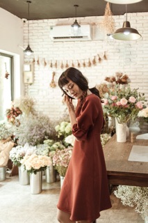 Đầm Libe thắt nơ lưng