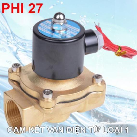 Van điện từ phi 21, phi 27,phi 34 thường đóng 220V van nước điều khiển bằng điện [LOẠI TỐT, BÁN CHẠY]