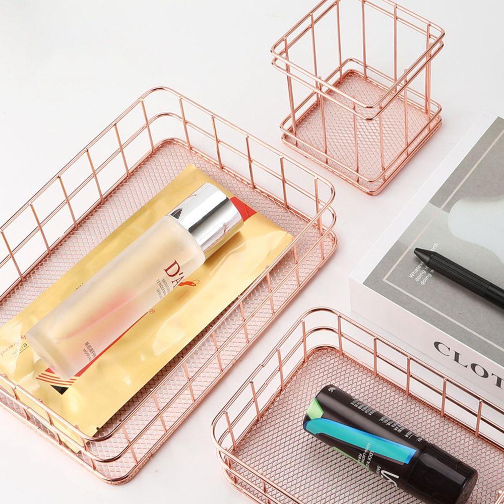 Giỏ Lưới Đựng Cọ Trang Điểm Phong Cách Bắc Âu Giá Đỡ