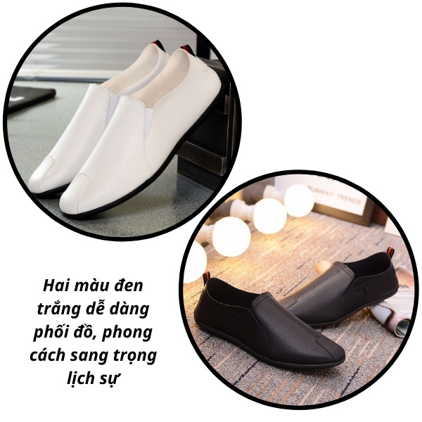 Giày nam, giày lười nam thời trang cao cấp kiểu dáng trẻ trung, rất cá tính
