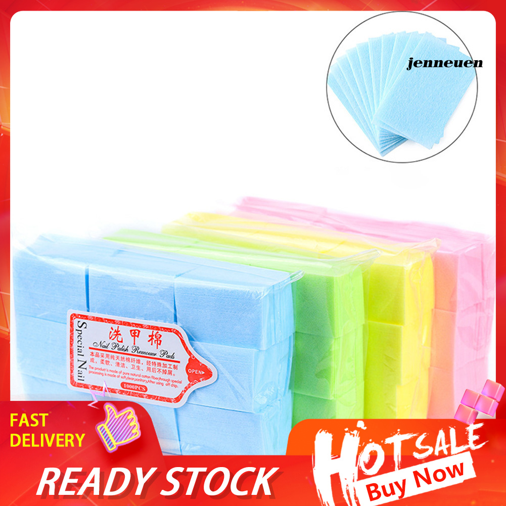 [Hàng mới về] Set 600 miếng bông tẩy sơn móng sử dụng một lần tiện dụng