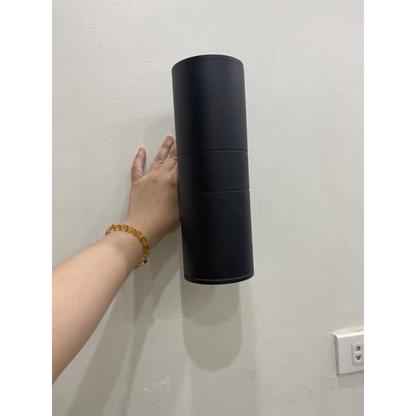 Đèn hắt tường lắp bóng đui e27(kèm bóng 24w 3 màu)