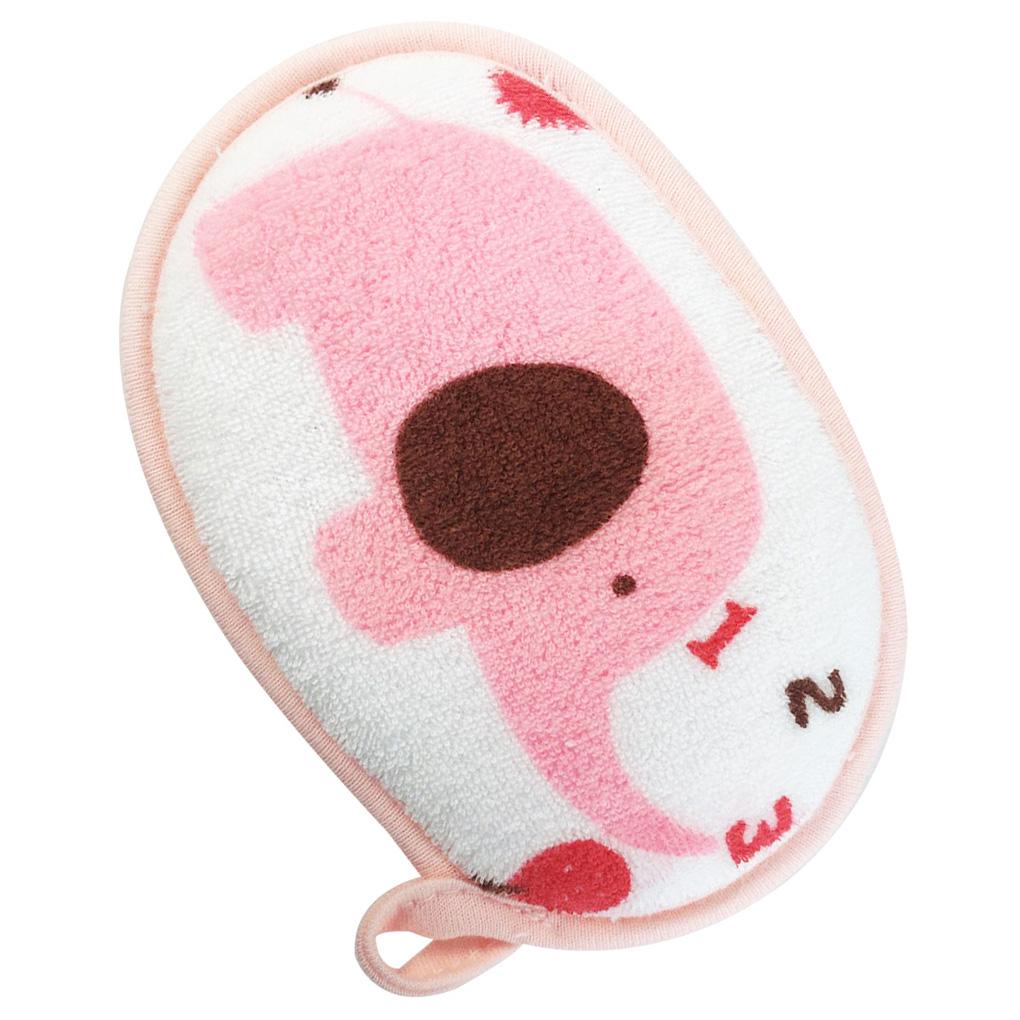 Bông Tắm Cotton Mềm Mại Tẩy Tế Bào Chết Toàn Thân Màu Xanh Dương Cho Bé