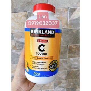 Viên Ngậm Vitamin C 500mg Kirkland 500 Viên