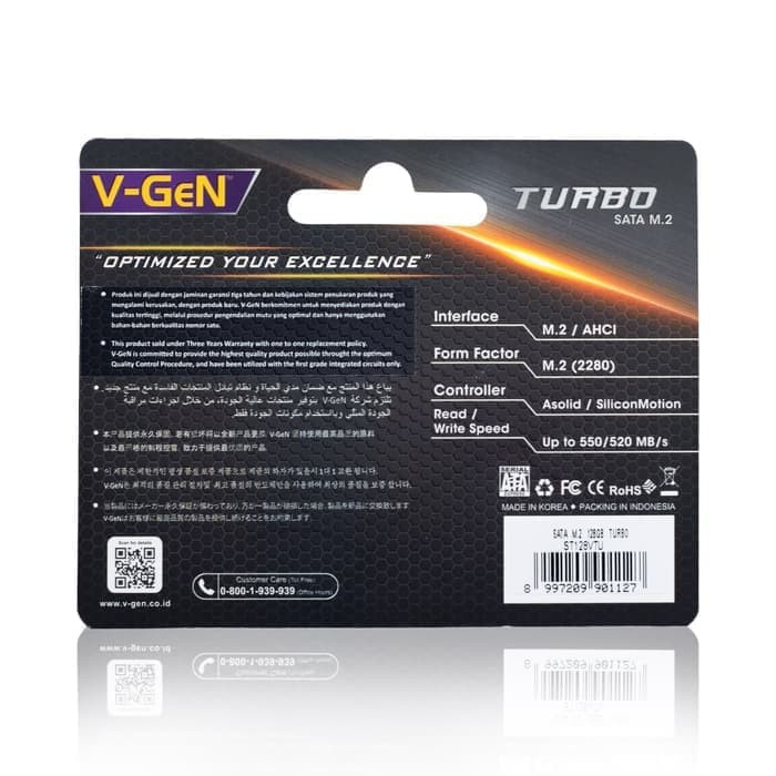 Ổ Cứng SSD V-GeN 128GB SATA M.2 - SSD VGEN M.2 | BigBuy360 - bigbuy360.vn