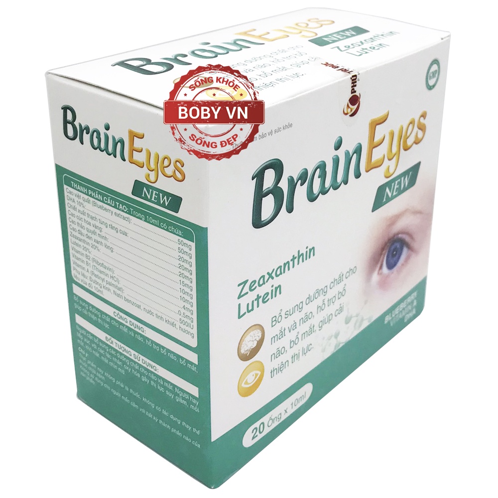 Brain Eyes New - Bổ sung dưỡng chất cho mắt và não, hỗ trợ bổ não, bổ mắt, giúp cải thiện thị lực