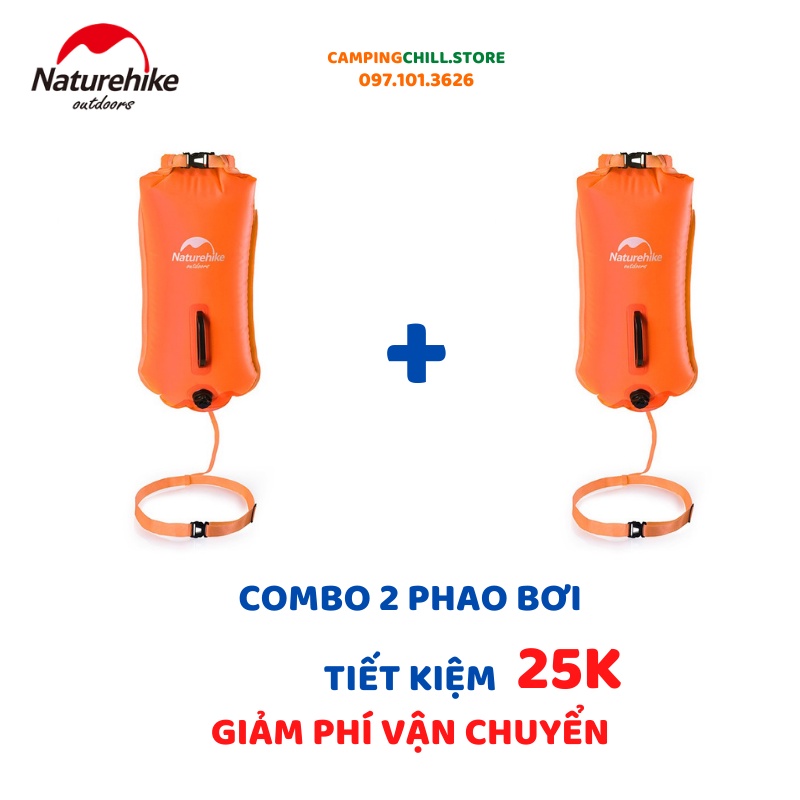 [CHÍNH HÃNG] PHAO BƠI DÃ NGOẠI, ĐI BIỂN 28L NATUREHIKE NH17S001-G