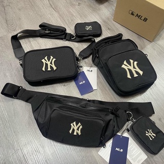 Túi bao tử,đeo chéo mlb side bag newyork yankees chất polyeste cao cấp, monogram hàn quốc